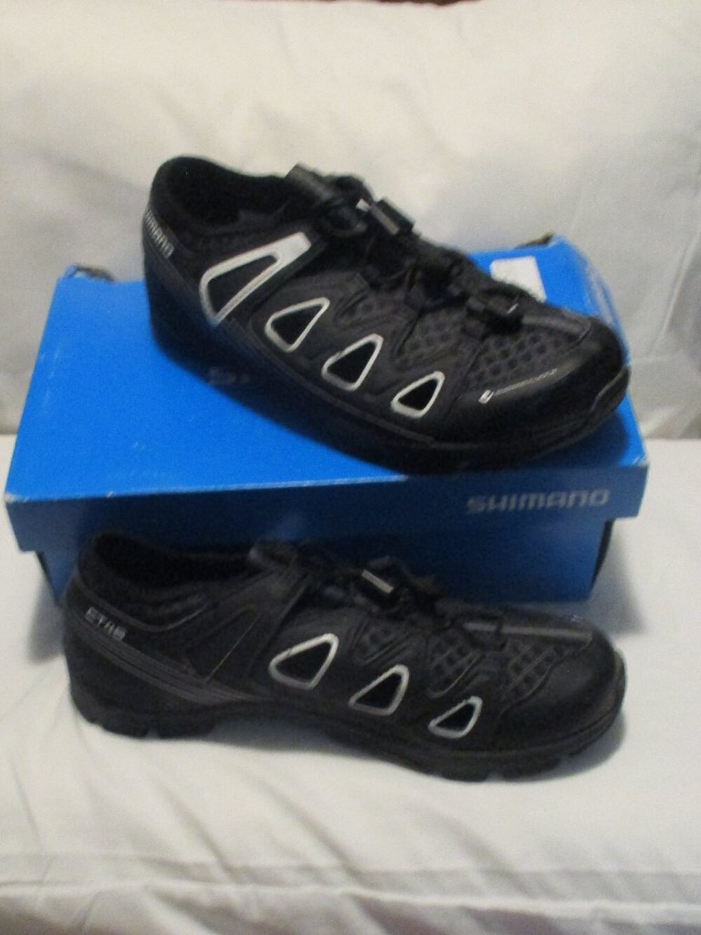 Shimano Men SH-CT46LW Black Drawstring Size Cycling Sneaker Shoes Size 5.2 EU 38